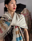 3 Yard Paisley Design Kani Pashmina Shawl with Intricate Handloom Weaving Details
