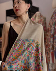 Extra Fine Designer Kani Palla Pashmina Shawl with Almond Designs