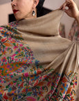 Extra Fine Designer Kani Palla Pashmina Shawl with Almond Designs