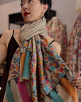 Extra Fine Designer Kani Palla Pashmina Shawl with Almond Designs