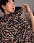 Chestnut Sozni Jamawar Pashmina Shawl with Exquisite Embroidery Designs