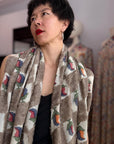 Ivory Handmade Towel Kani Pashmina Shawl with Elegant Buti Designs