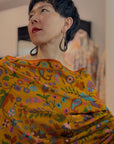 Golden Handspun Kani Pashmina Shawl with Intricate Floral Designs | New Arrival