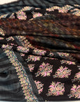 IKAT Buti Floral Embroidery Pashmina Shawl with Intricate Floral Designs