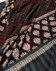 IKAT Buti Floral Embroidery Pashmina Shawl with Intricate Floral Designs