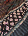 IKAT Buti Floral Embroidery Pashmina Shawl with Intricate Floral Designs