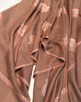 Extra Fine Natural Silk Embroidery Pashmina Shawl with Intricate Floral Designs