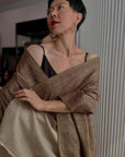 Vintage Kalkhi Jali Embroidered Pashmina Shawl with Intricate Details