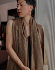 Vintage Kalkhi Jali Embroidered Pashmina Shawl with Intricate Details