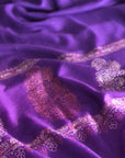 Bright Purple  Embroidery Pashmina Shawl Cone Boteh Design Image 2